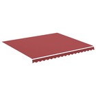 Tissu de remplacement pour auvent bordeaux rouge 4x3,5 m