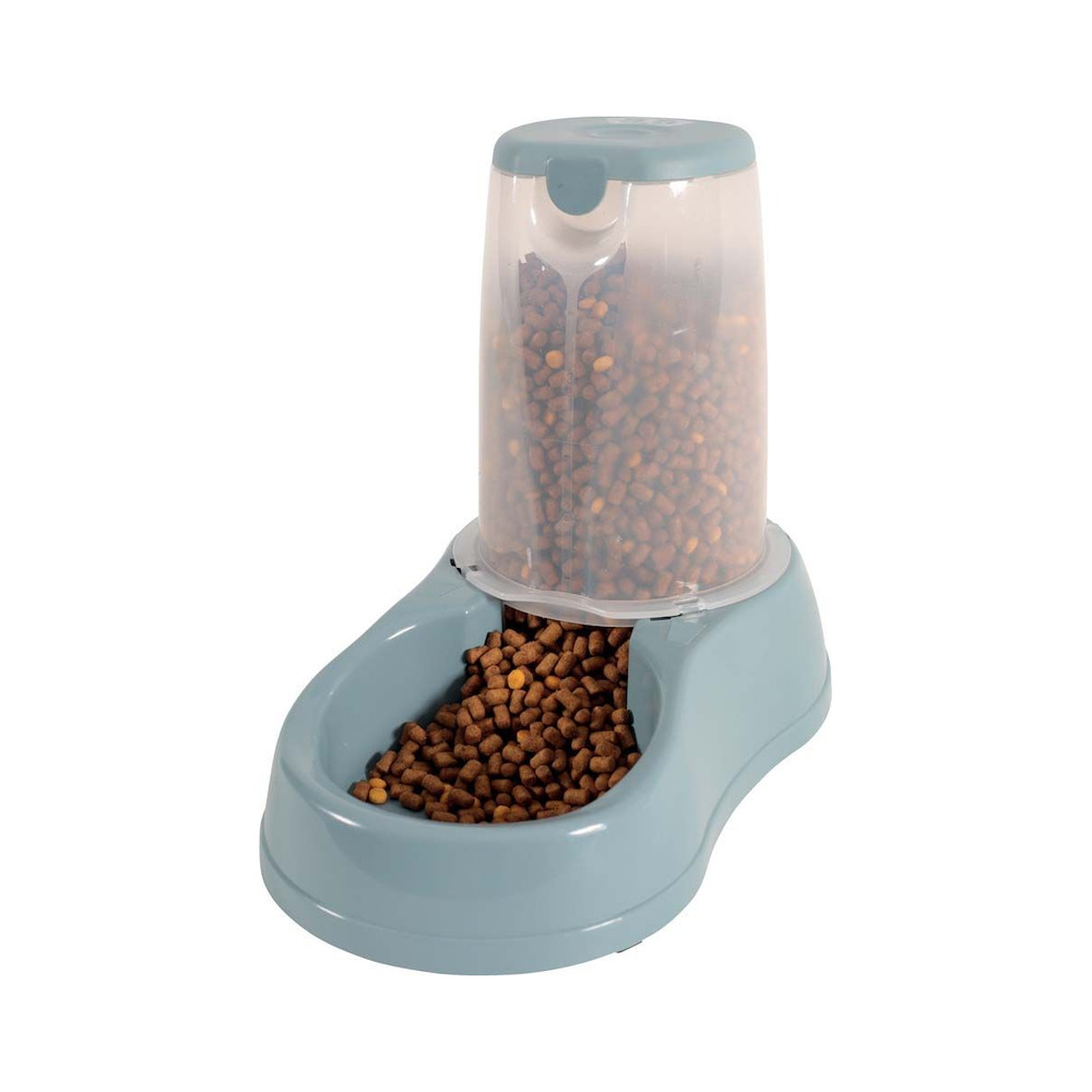Distributeur à croquettes antidérapant 1.5 kg bleu