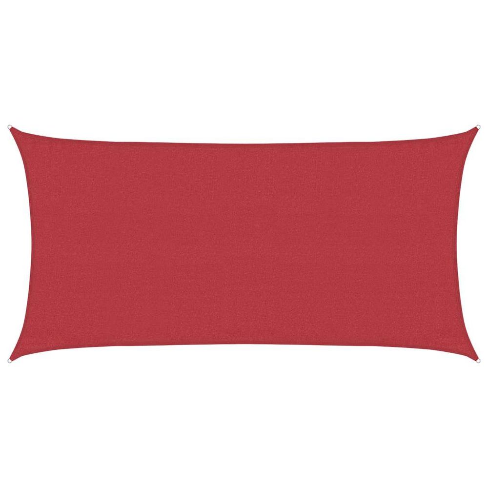 Voile d'ombrage 160 g/m² rouge 3x6 m pehd