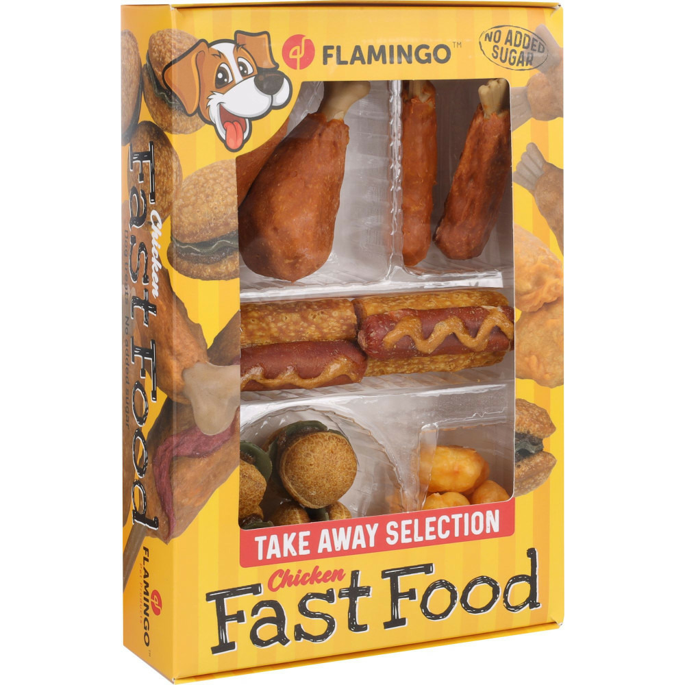 Friandises fast food boîte à emporter 260 g pour chien