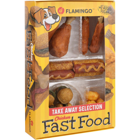 Friandises fast food boîte à emporter 260 g pour chien