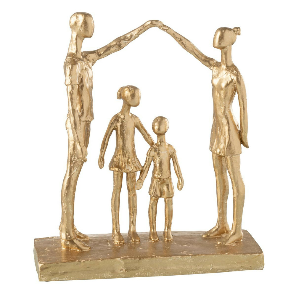 Statuette famille jouant 