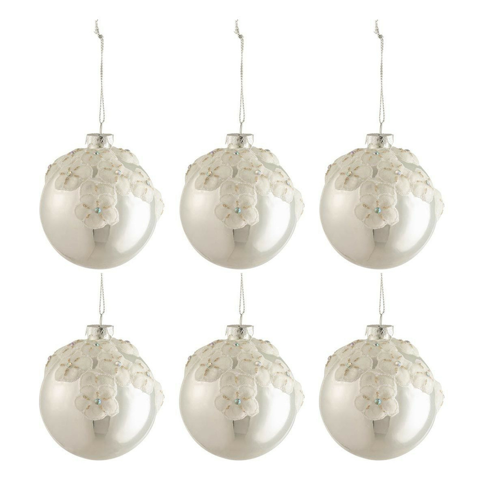 Lot de 6 boules de noël 