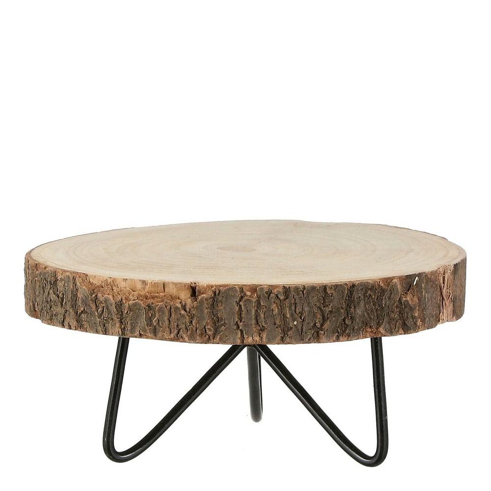 Mica decorations pia taple d'appoint - ø29 cm - marron clair