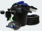 Kit filtration bassin à pression 6000l 11 watts uvc 70 watts pompe tuyau skimmer