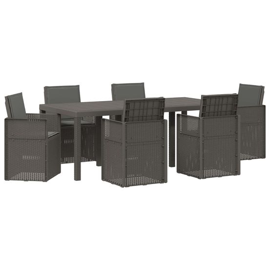 Ensemble de salle à manger pour jardin 7 pc pp