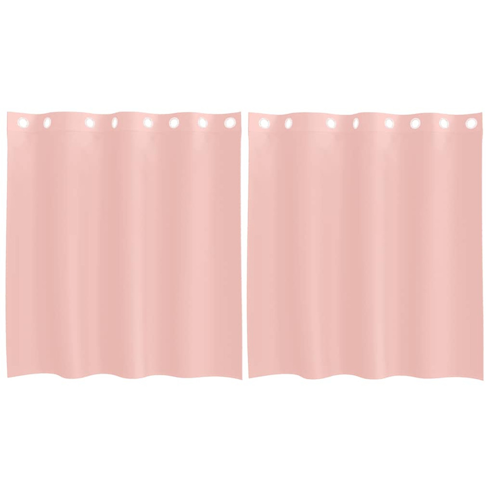 Rideaux en voile avec œillets 2 pcs rose 140x140 cm