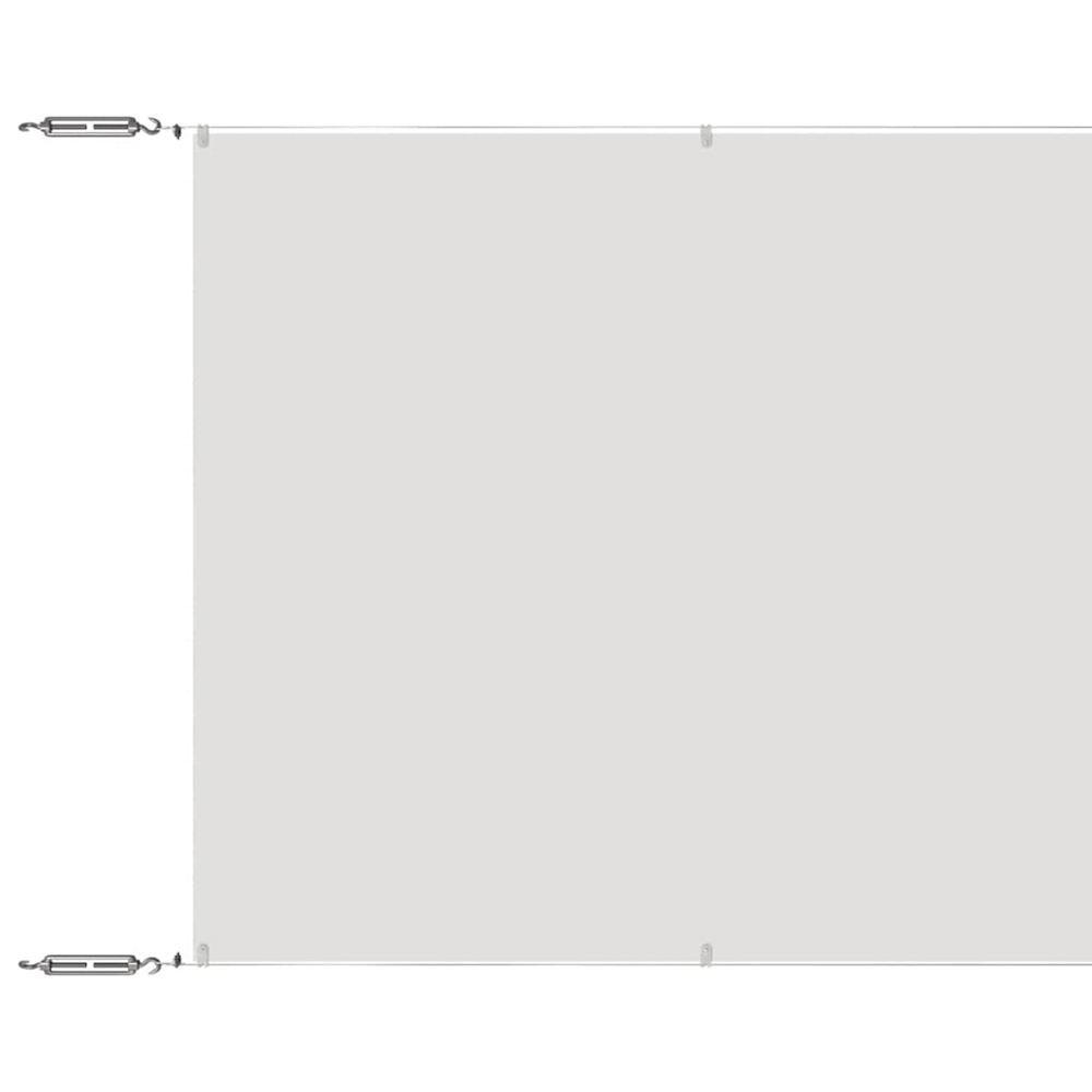 Auvent vertical blanc 60x1000 cm tissu oxford