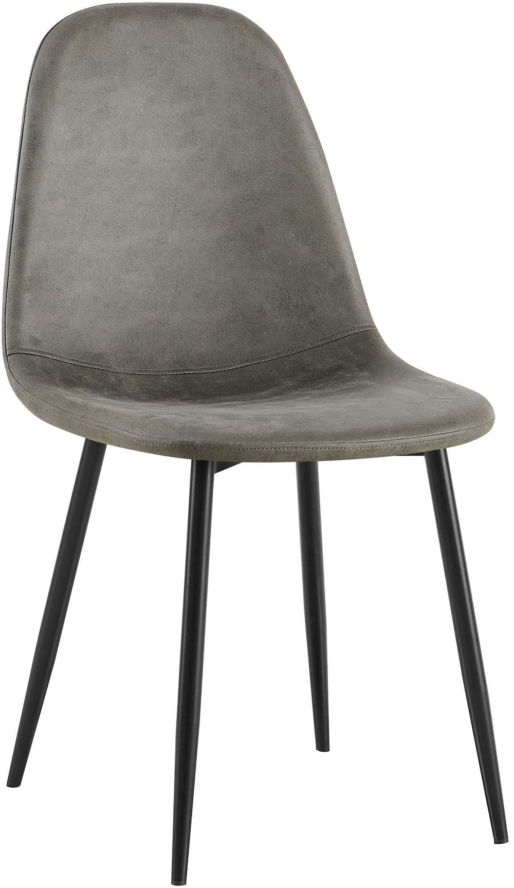 Chaise de salle à manger vintage en simili cuir napier