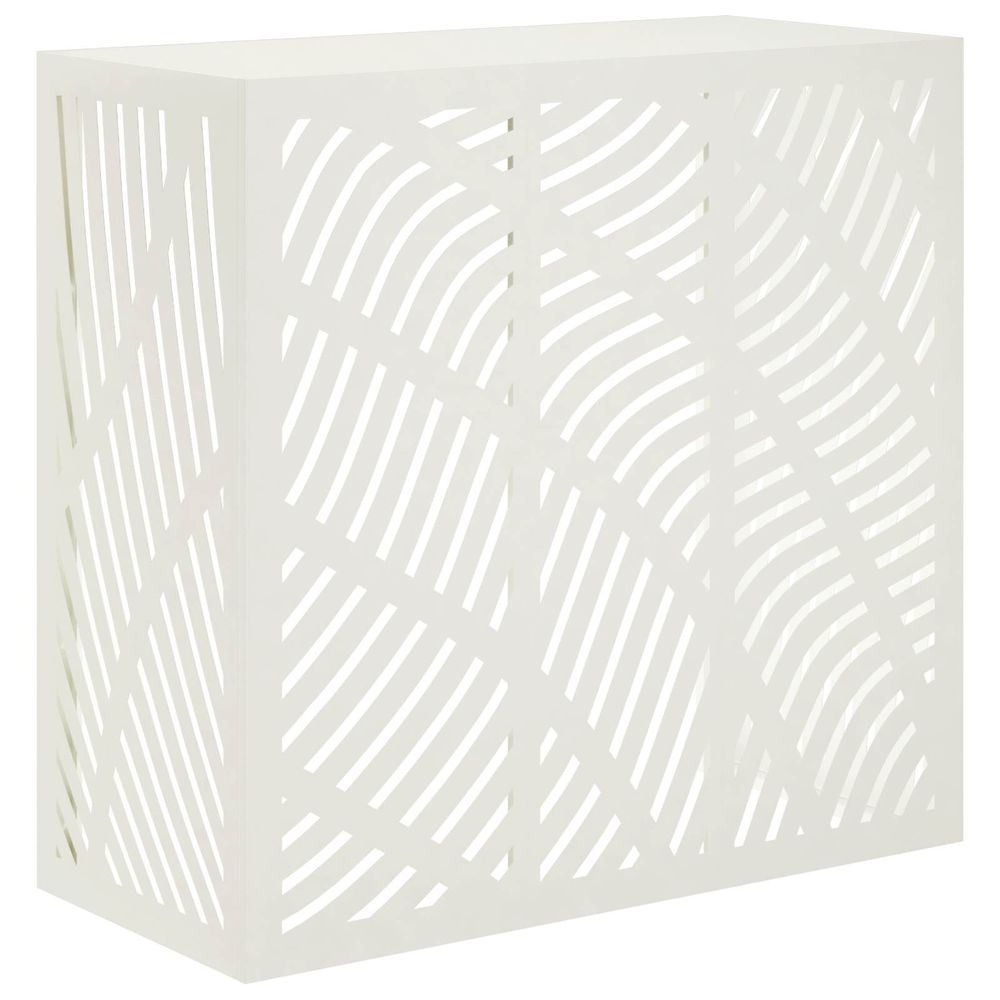 Housse de climatiseur blanc 110 x 50 x 105 cm acier