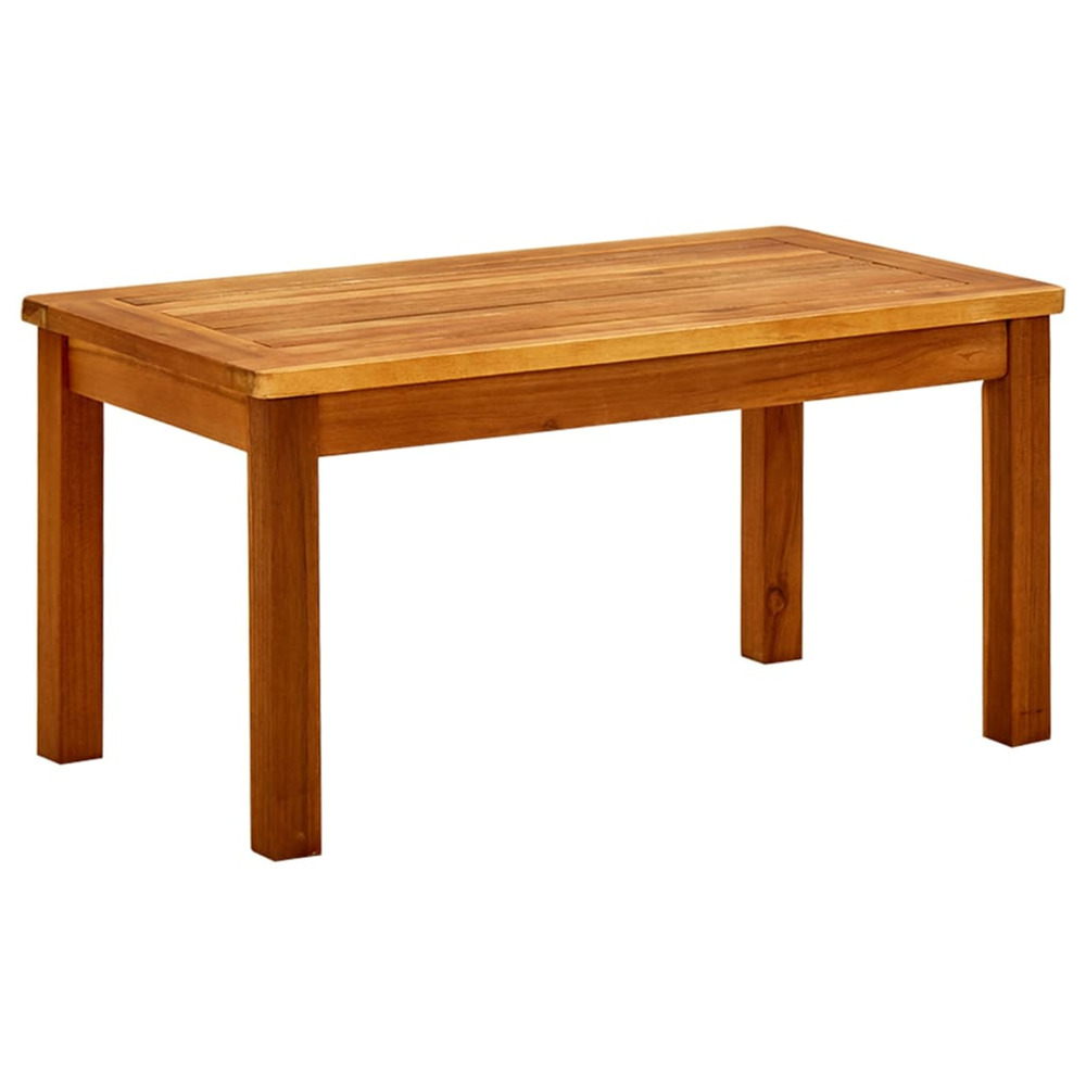 Table basse de jardin 70x40x36 cm bois solide d'acacia