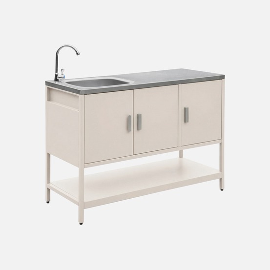 Cuisine extérieure en acier avec évier l120cm