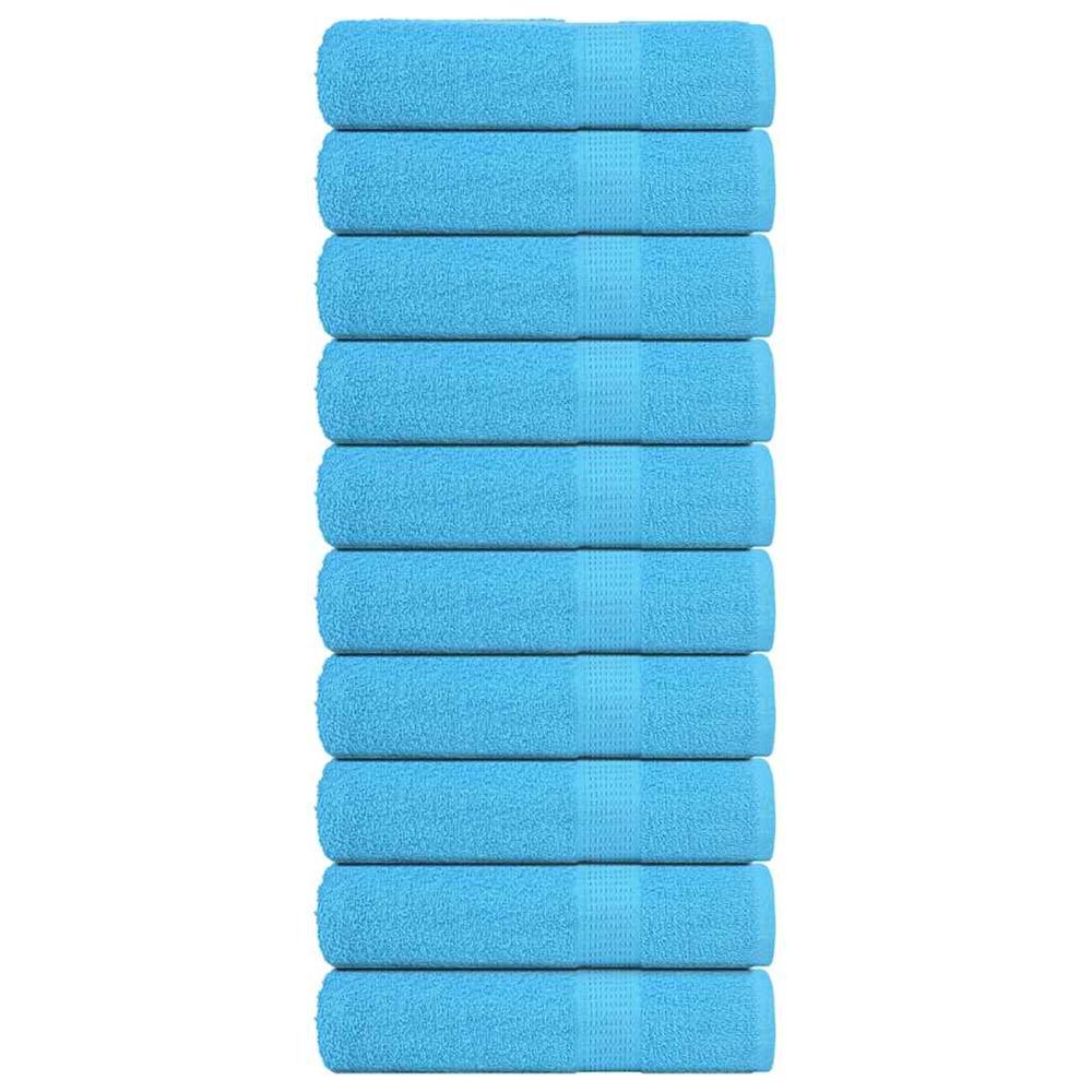 Essuie-mains frogn 10 pcs turquoise 50x100 cm 360 g/m²