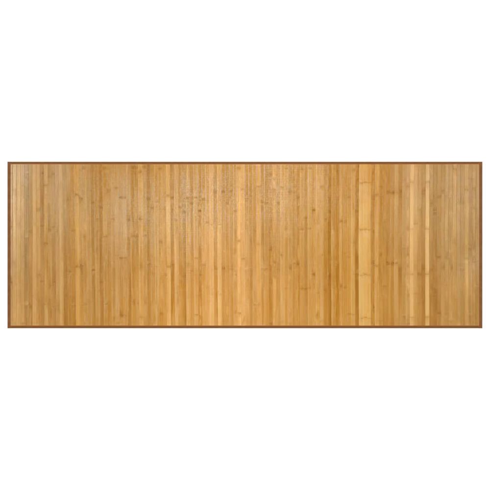 Tapis rectangulaire naturel 70x200 cm bambou