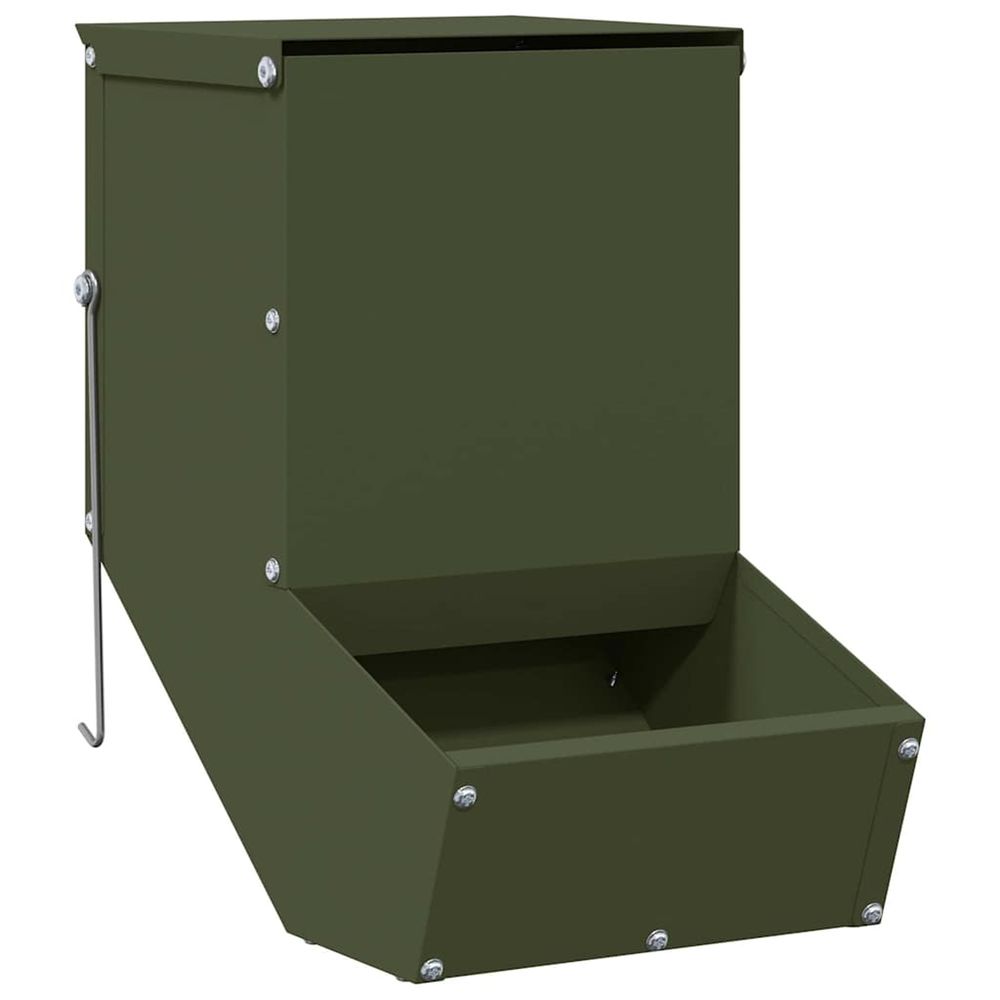 Distributeur pour lapins vert olive 17,5 x 26 x 28,5 cm 1,5 kg