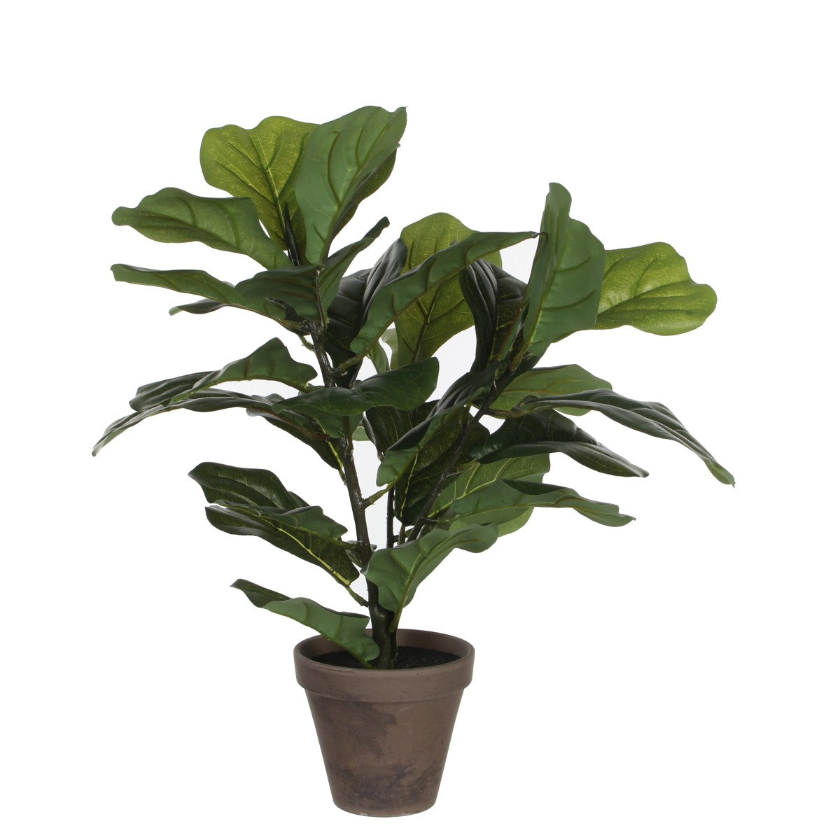 Mica decorations plante artificielle lyrata - 45x45x35 cm - pe - vert