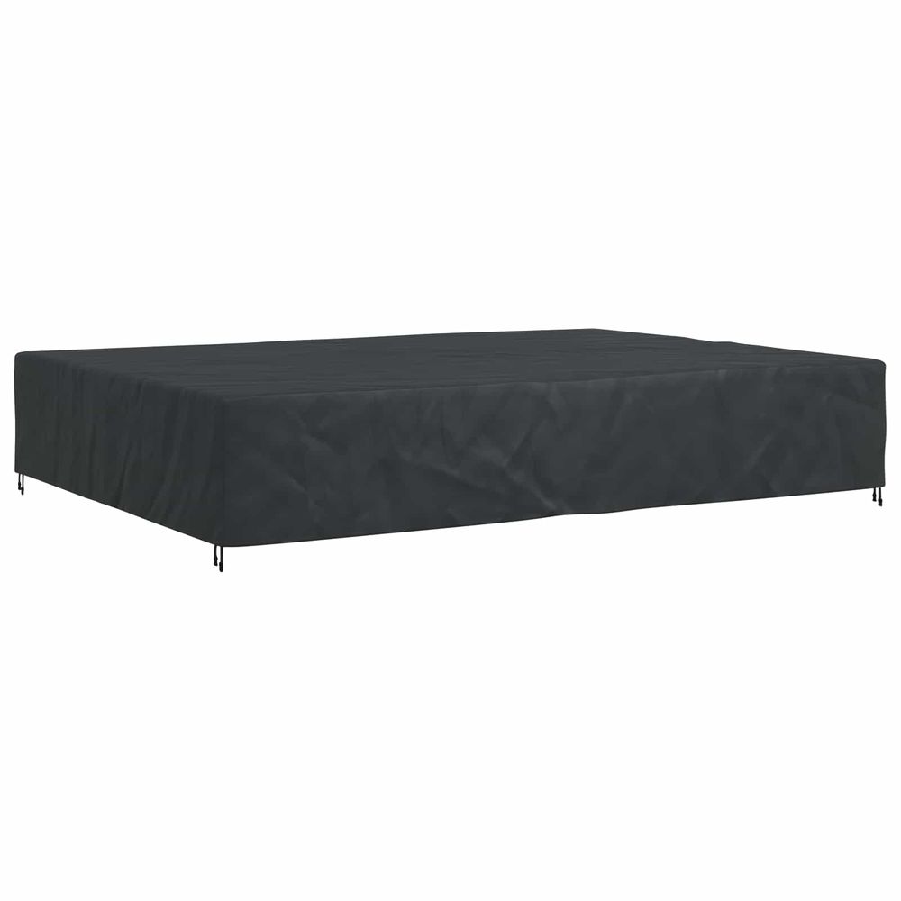 Housse pour meubles uni noir 350 x 260 x 90 cm 210d