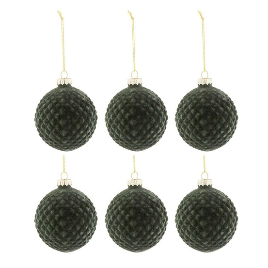 Lot de 6 boules de noël