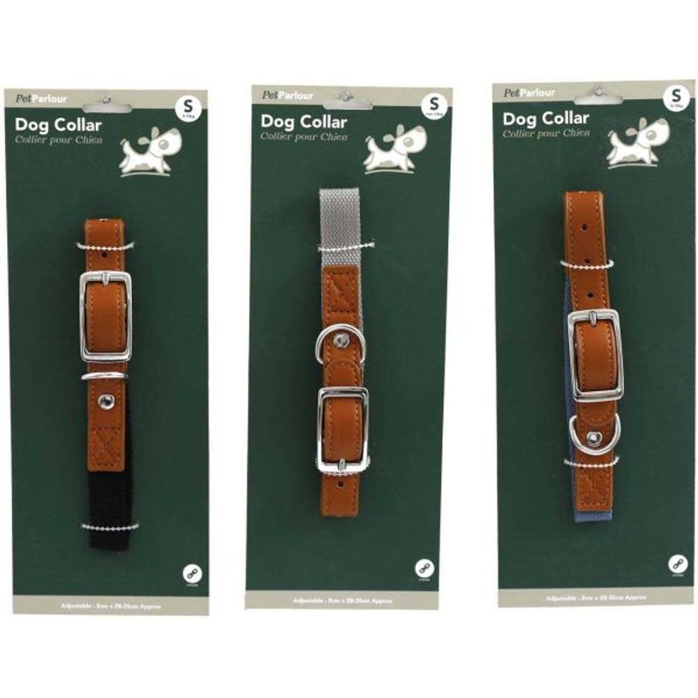 Collier en polyester pour chien (lot de 3) s - 35 cm
