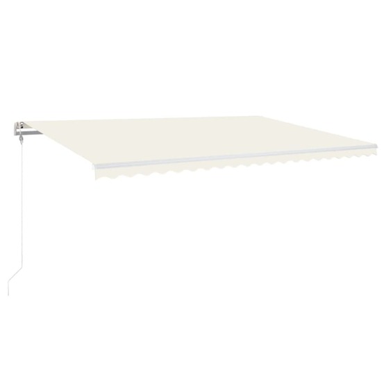 Auvent rétractable automatique 500x300 cm crème