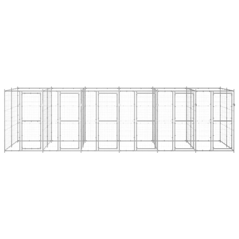 Chenil extérieur acier galvanisé 14,52 m²