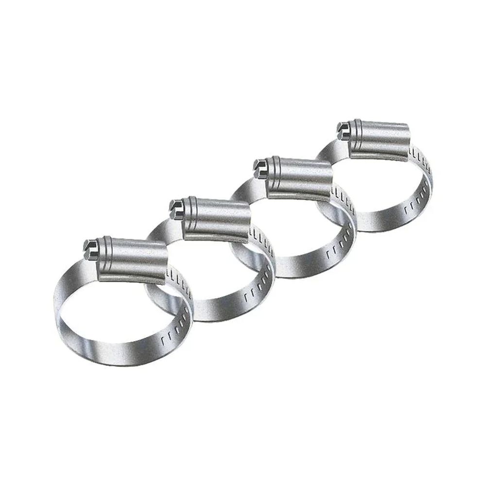 Lot de colliers de serrage pour tuyau, 4 pièces, galvanisé 10-16 mm
