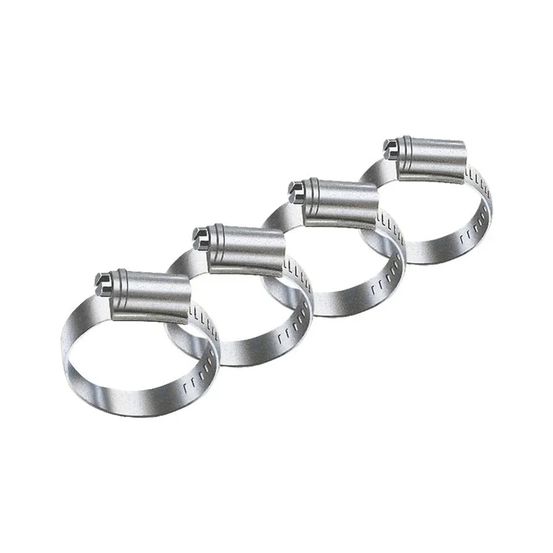 Lot de colliers de serrage pour tuyau, 4 pièces, galvanisé 10-16 mm