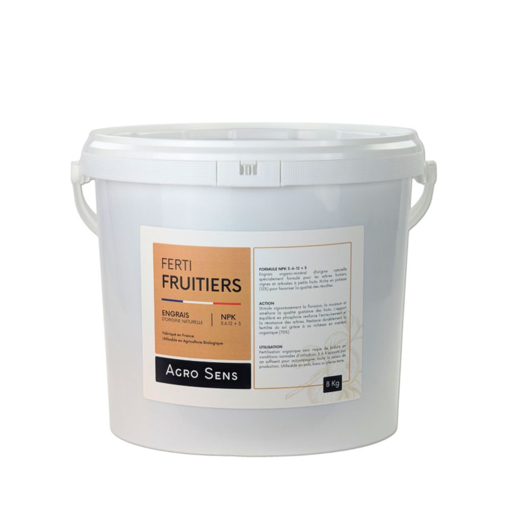 Ferti fruitiers - engrais pour arbres fruitiers - seau 8 kg