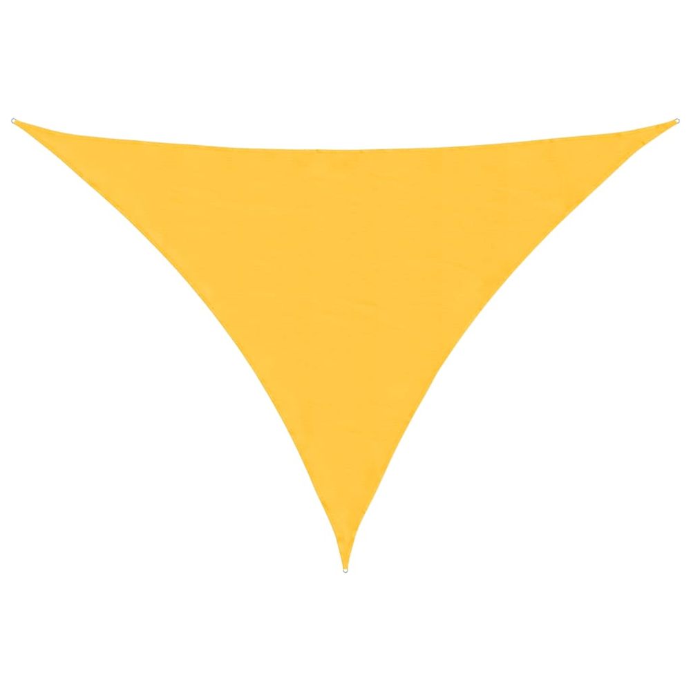 Voile de parasol tissu oxford triangulaire 3x4x5 m jaune