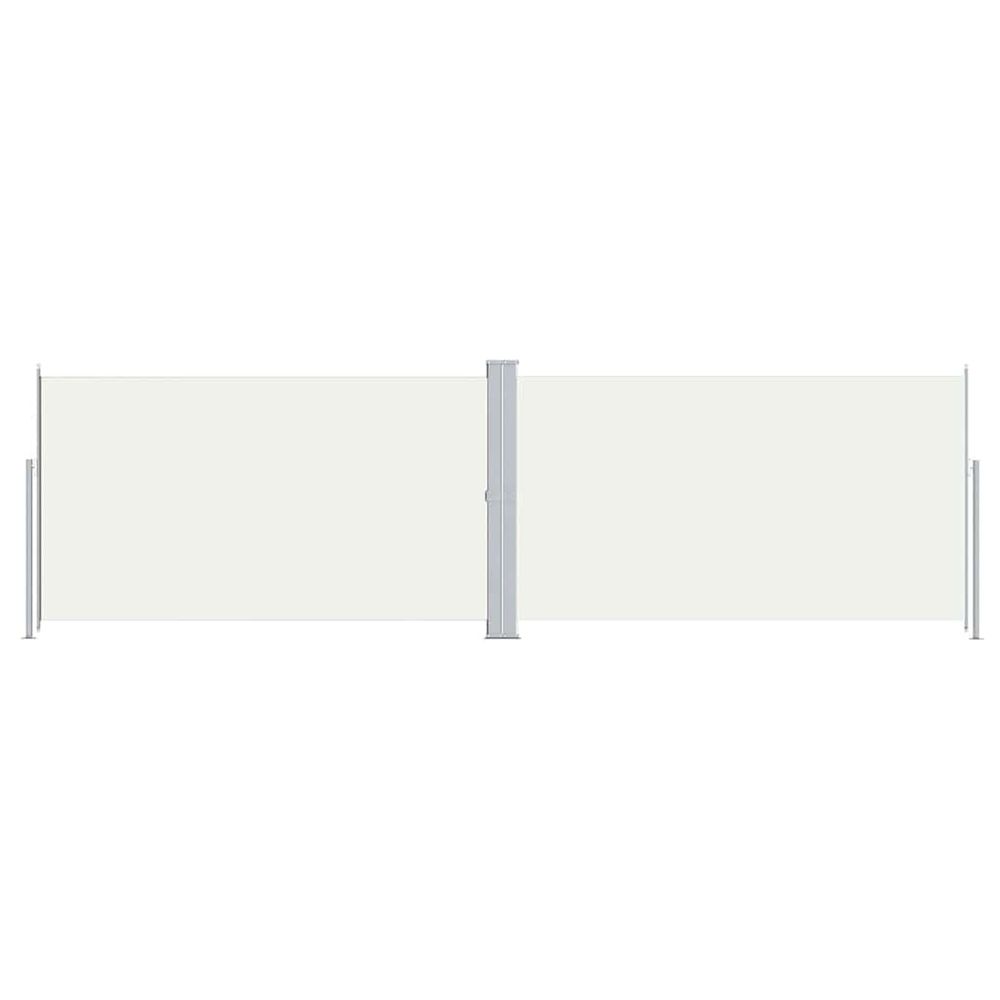 Auvent latéral rétractable crème 180x600 cm