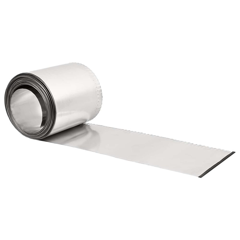 Bordure de pelouse 10 m x 10 cm acier galvanisé argenté