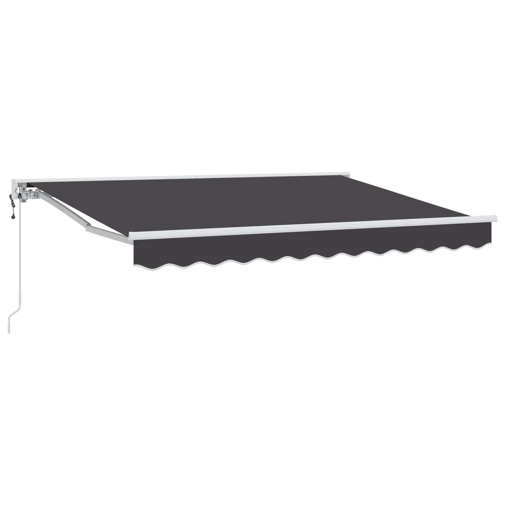 Auvent rétractable électrique anthracite 3,5 x 2,5 m