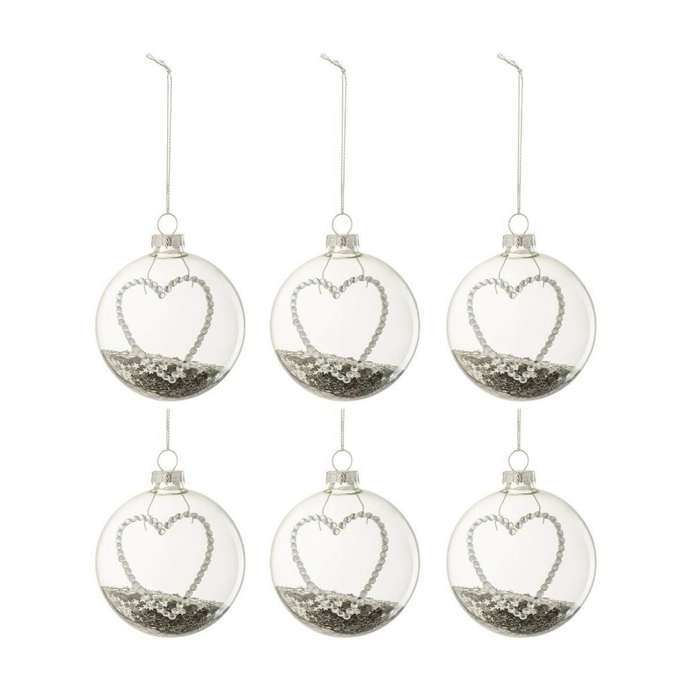 Lot de 6 boules de noël 