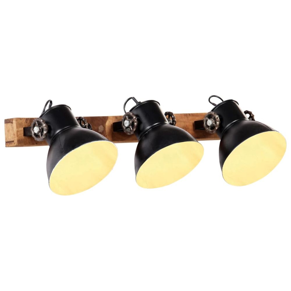 Lampe murale industrielle noir 65x25 cm e27