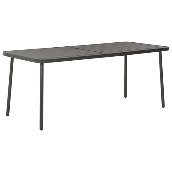 TABLE DE JARDIN GRIS FONCE 180-(870002)