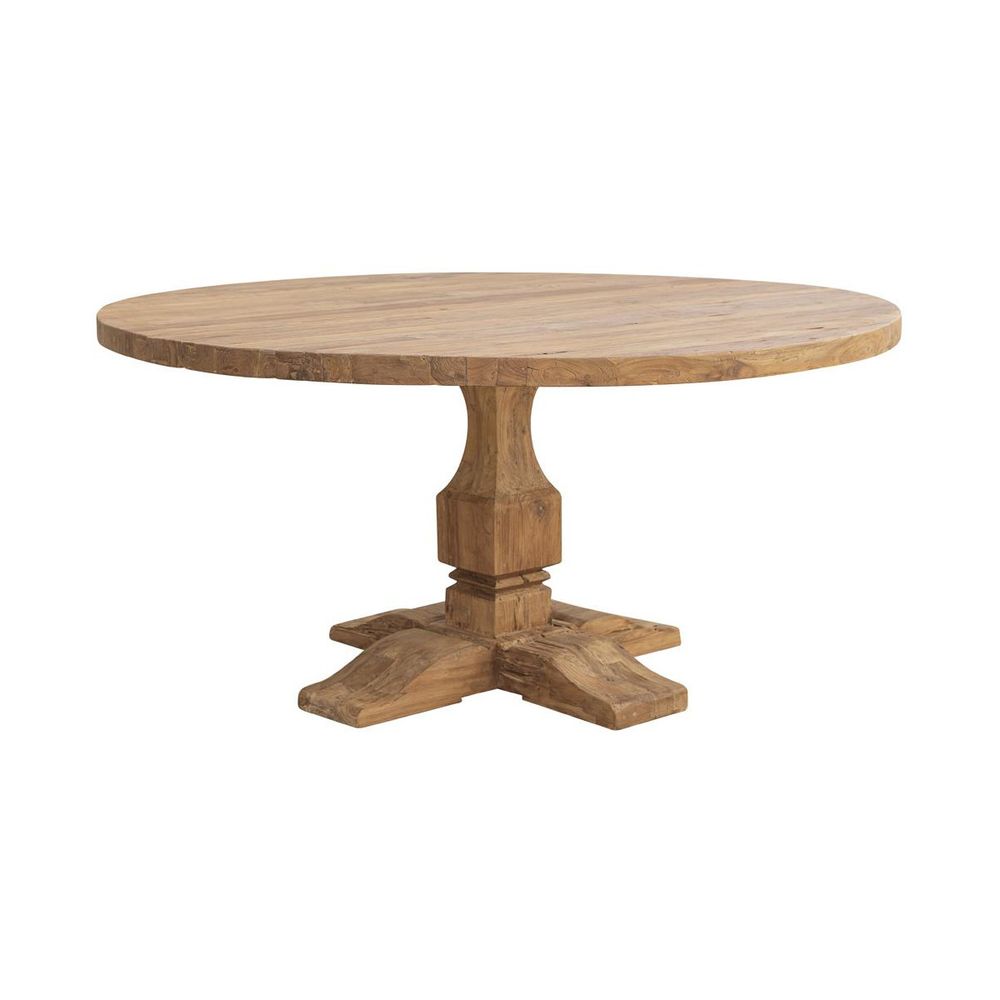 Table à manger bois marron - décoration d'autrefois