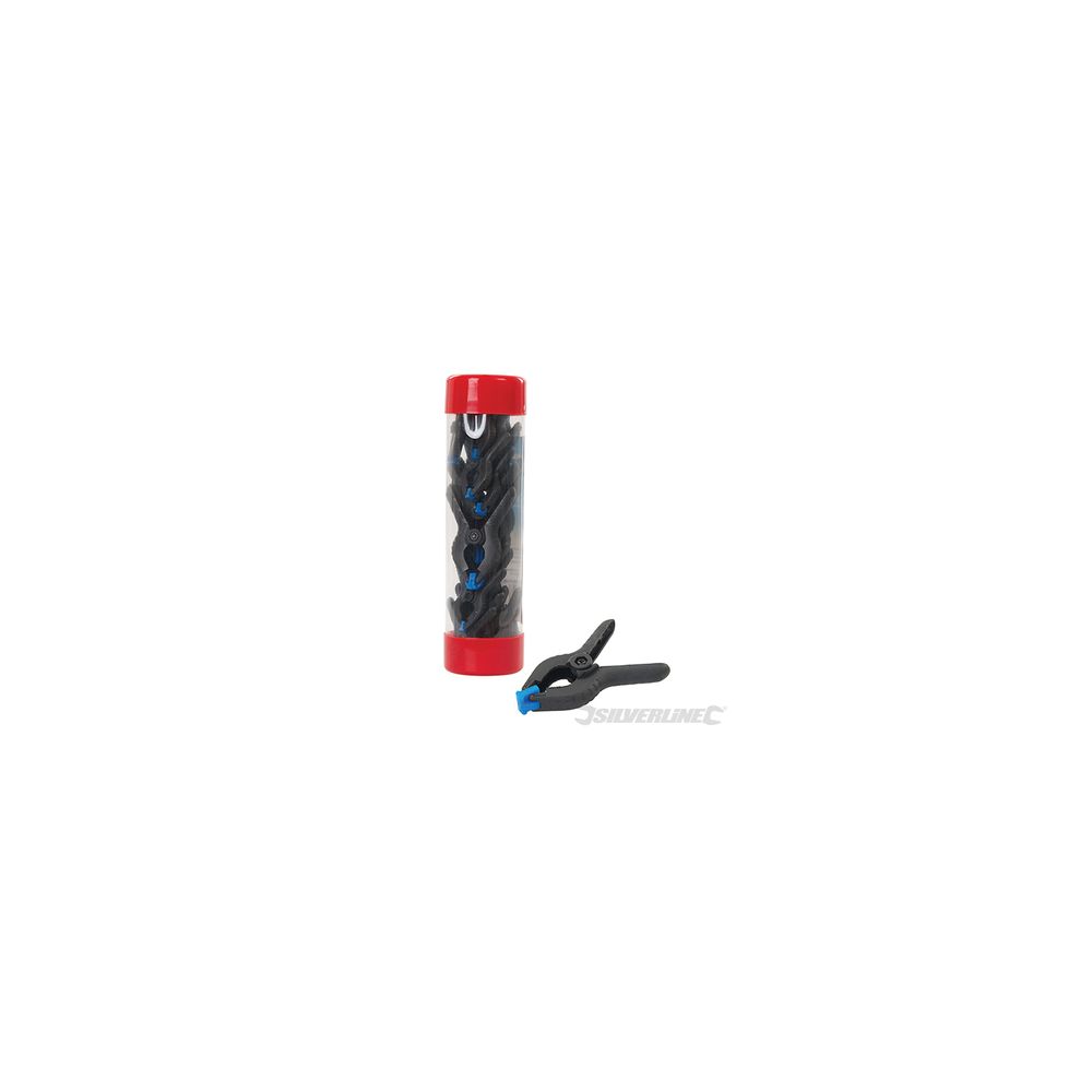 Silverline - presses à ressort, 22 pcs - 25 mm et 19 mm