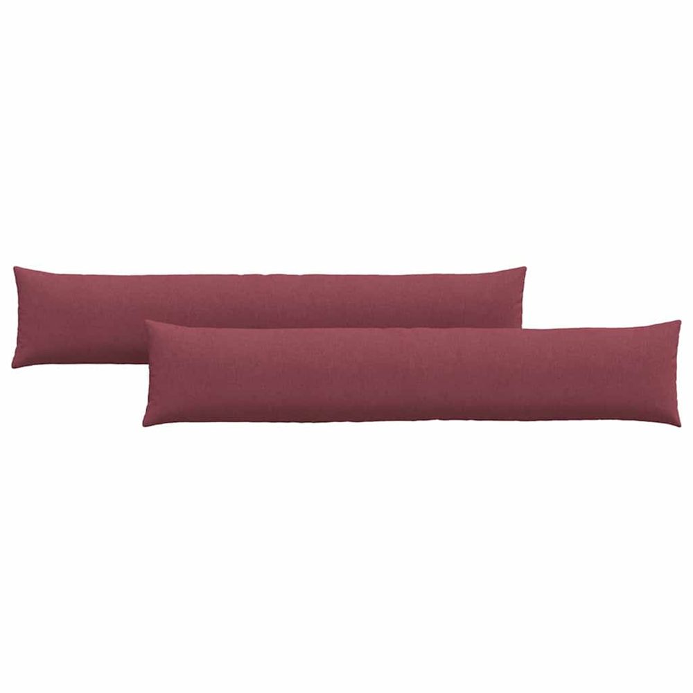 Coussins de canapé 2 pc tissu bordeaux 200 x 40 cm