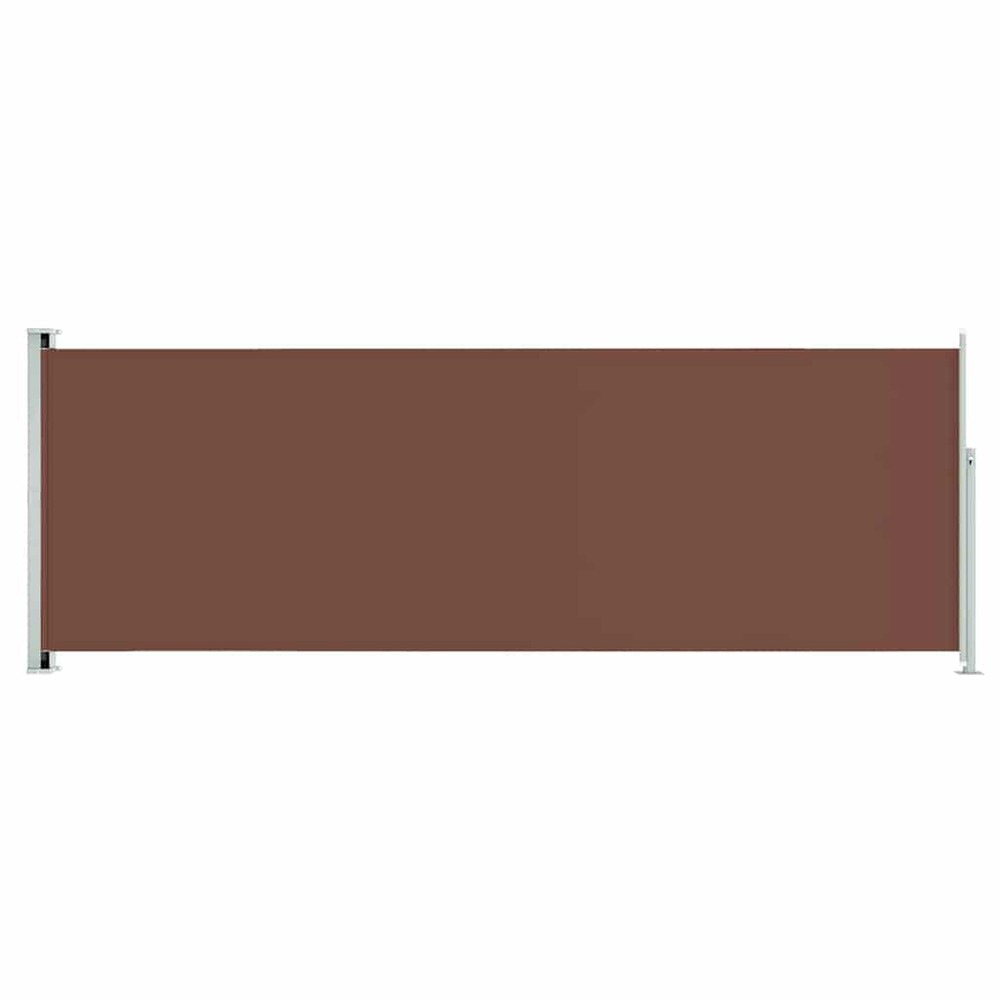 Auvent latéral rétractable de patio 220x600 cm marron