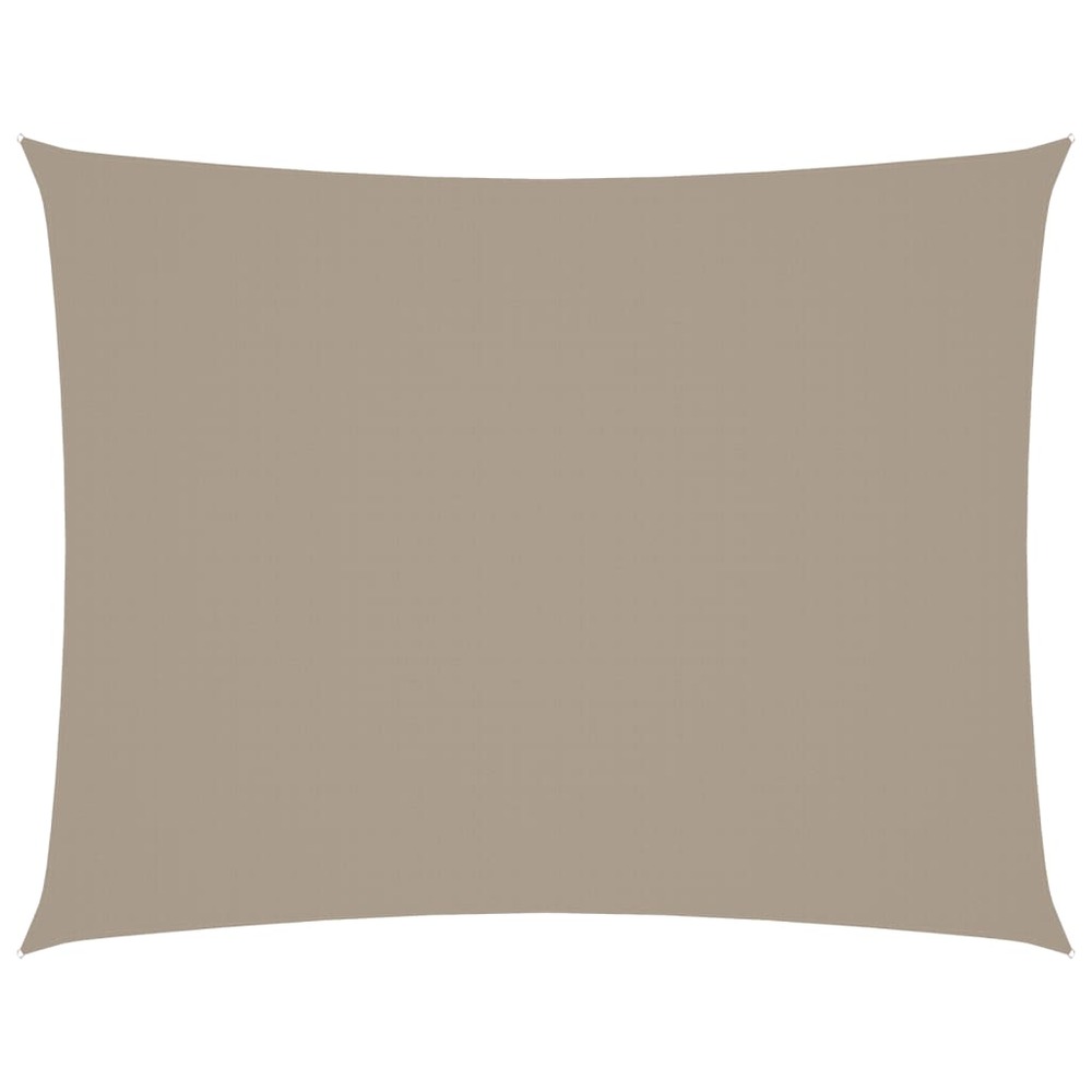 Voile de parasol tissu oxford rectangulaire 3x4,5 m taupe