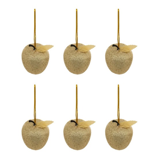Sdn plf pommes x6 paill or 6cm