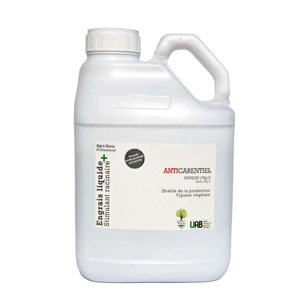 Potasse organique, formule liquide concentrée - agro sens - 5 litres (2500 litres de préparation)