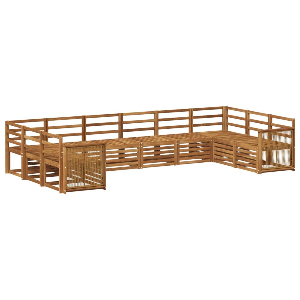 Ensemble de canapés d'extérieur 7 pc naturel