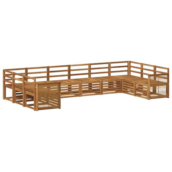 Ensemble de canapés d'extérieur 7 pc naturel