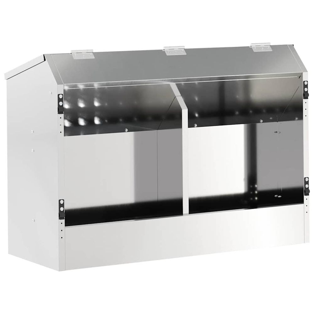 Distributeur pour lapins argenté 64,5 x 25,5 x 45,5 cm 6 kg