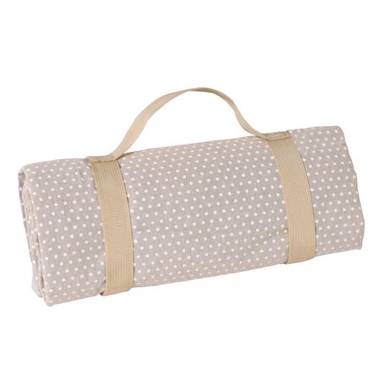 Nappe pique-nique à pois blancs 140x140