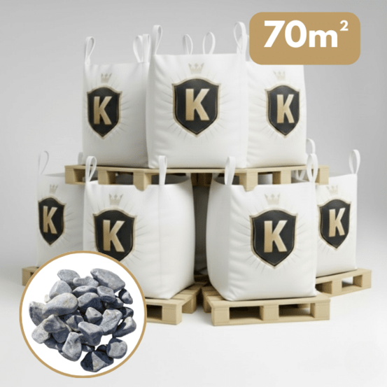 Galet gris bleu 40/60 mm – pack 7 big bag +/- 1,5t – 70 m²