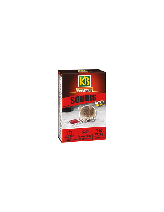Home defense souris pâte 12x10g /nc - kb home defense