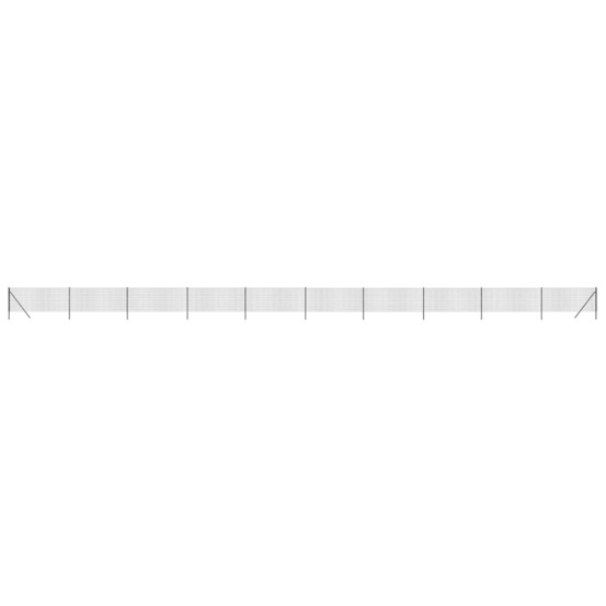 Clôture en treillis métallique anthracite 0,8x25 m