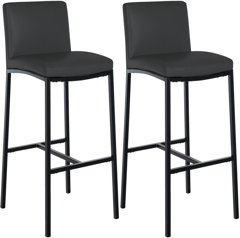 Lot de 2 tabourets de bar freeport simili cuir b